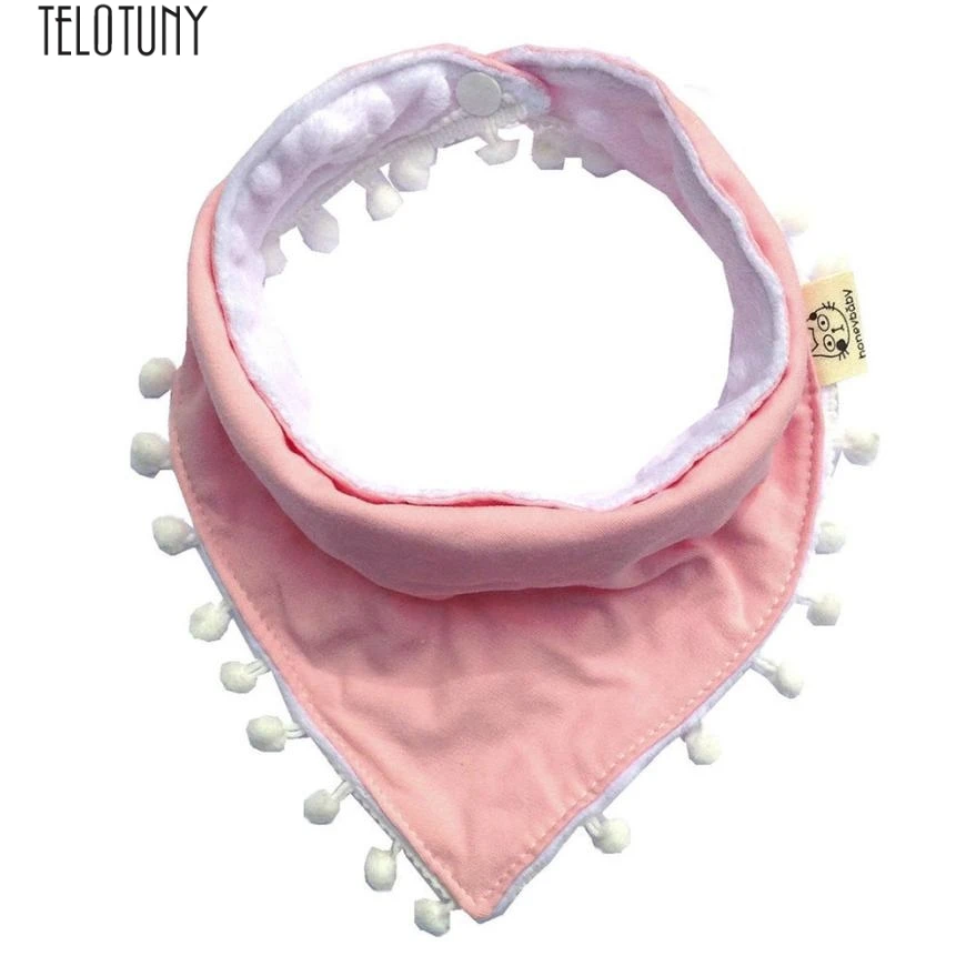 TELOTUNY Baby новорожденных высокого качества новорожденных мальчиков девочек хлопок водонепроницаемый Нагрудник слюнявчик полотенце Z0801