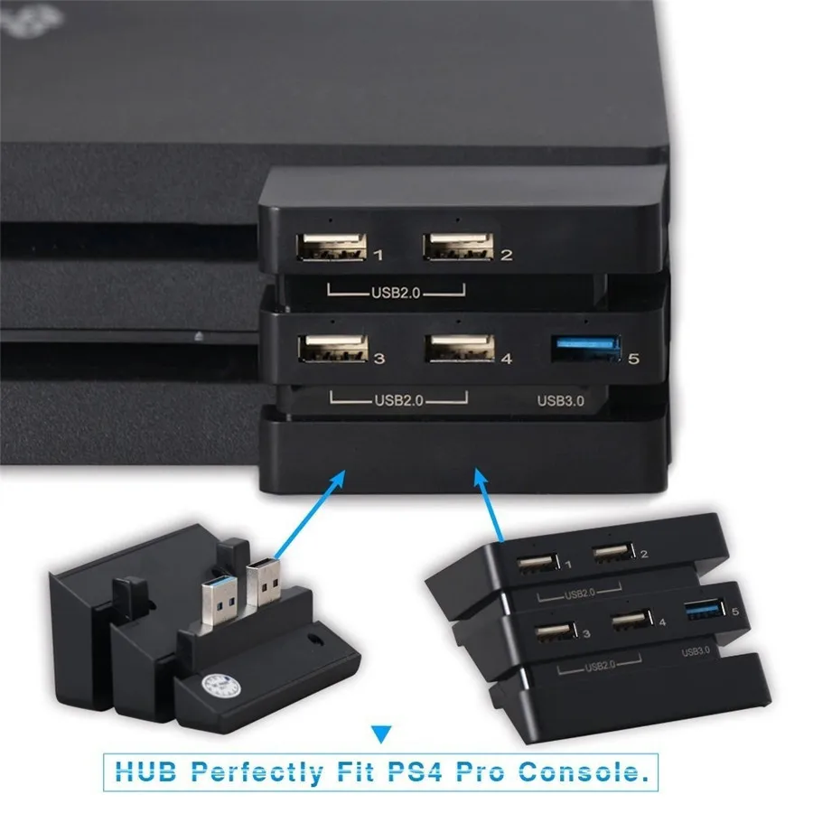 Комплект охлаждающих вентиляторов для PS4 Pro внешний USB охладитель 5 супер турбо usb