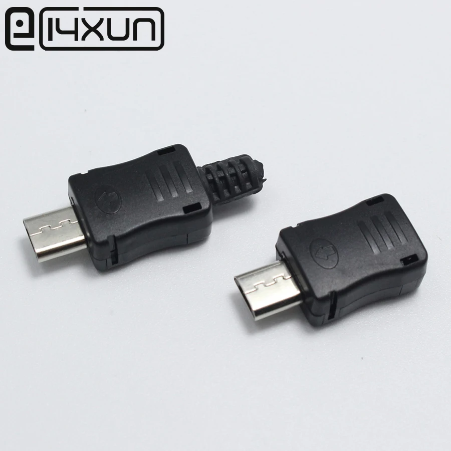 10 шт. Micro USB 5 Pin T Порт Штекерный разъем и пластиковая крышка для DIY дропшиппинг