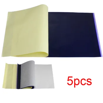 

5 Sheets/set Tatoo Art Transfer Carbon Paper Supply Tracing Copy Body Art Thermal Stencil A4 Size