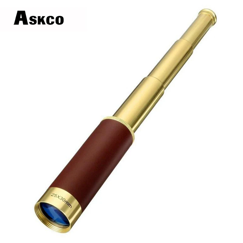 Askco HD 25X30 пират Монокуляр профессионального видения монокуляр телескоп астрономический окуляр Spyglass с бесплатной кожаной сумкой