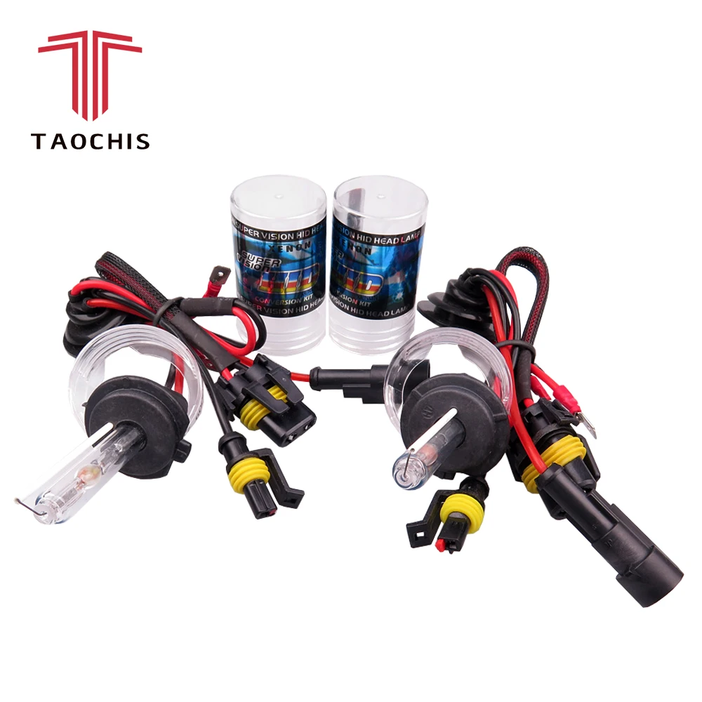 

Taochis 12V 55W H7 Car HID Xenon Head light Bulbs 3000k 4300k 5000k 6000k 8000k 10000k 12000k Pink After Market Replacement lamp