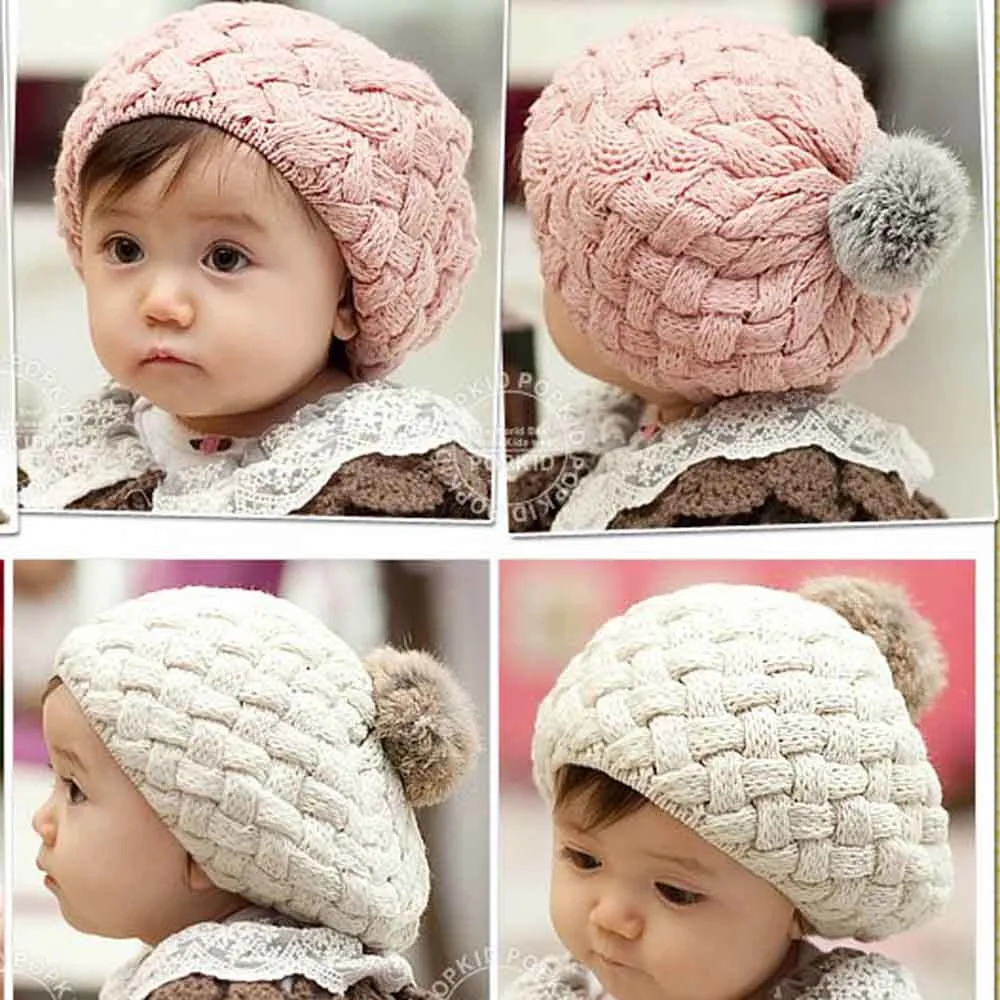 

Toddler Hat Kids Cap For Baby Boy Girl Casual Fashion Comfortable Caps Warp Warm Cap Solid Simple Knitting Wool Hemming Hat