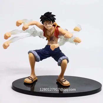 

ONE PIECE Straw Hat Kid Monkey D. Luffy Rubber Gun Rubber Fruit Ability Combat Version PVC Action Figure Toy 14 CM Q171