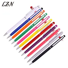 LZN те же цветные ручки и сенсорный планшет емкостный стилус Шариковая ручка Ручка сотовый телефон сенсорный экран металлическая ручка