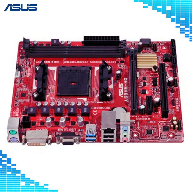 

Asus A68HM-HQ Desktop Motherboard AMD A68H Chipset Socket FM2/FM2+ Micro ATX