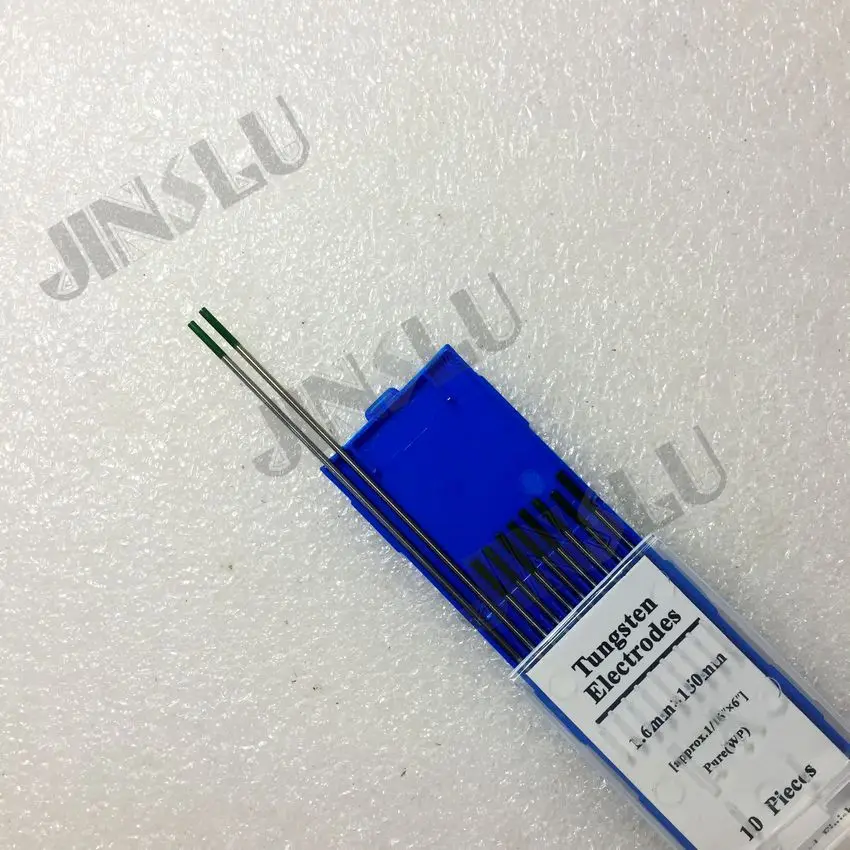 

Free shipping WP Tig Tungsten Electrode Green tip 1.6*150mm 1/16" 10PCS