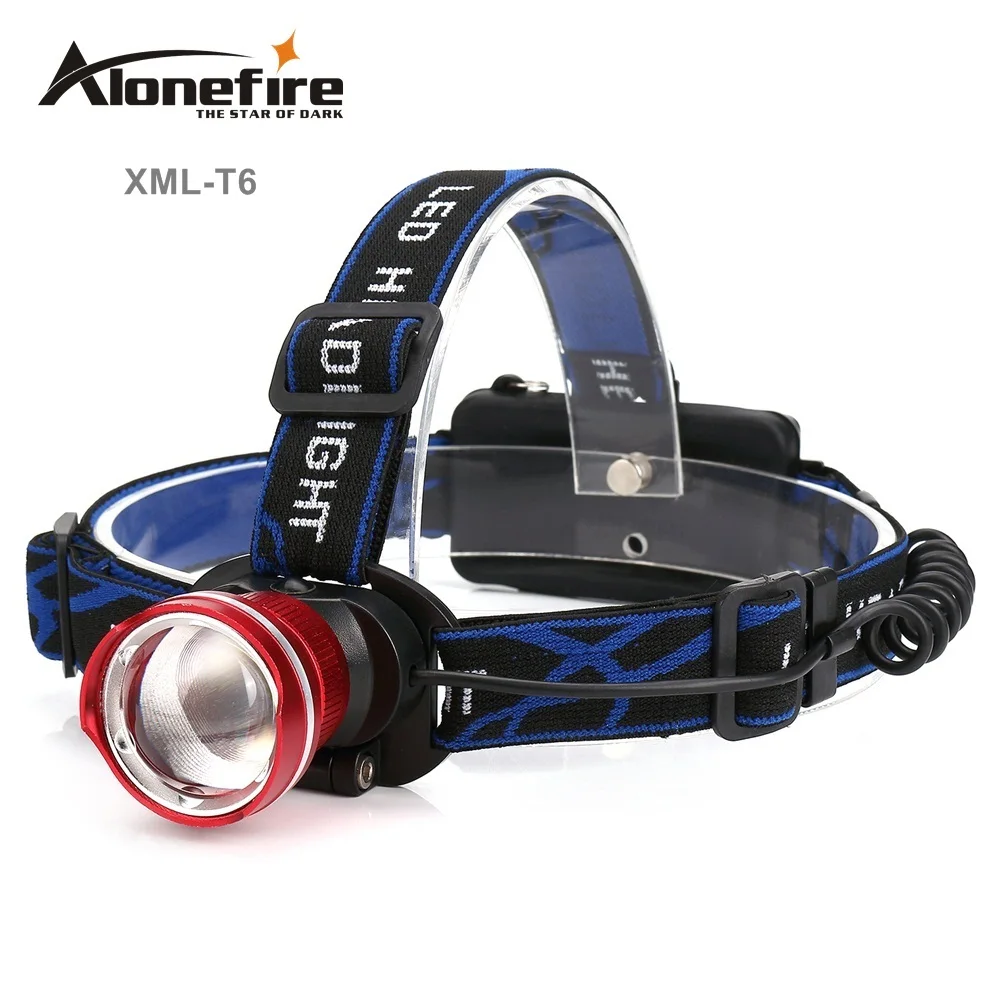 AloneFire HP87 2000Lm CREE XML T6 Zoom светодиодный налобный светильник, налобный фонарь, налобный светильник, масштабируемый регулируемый фокус для велосипеда, кемпинга, пешего туризма - Испускаемый цвет: Options A