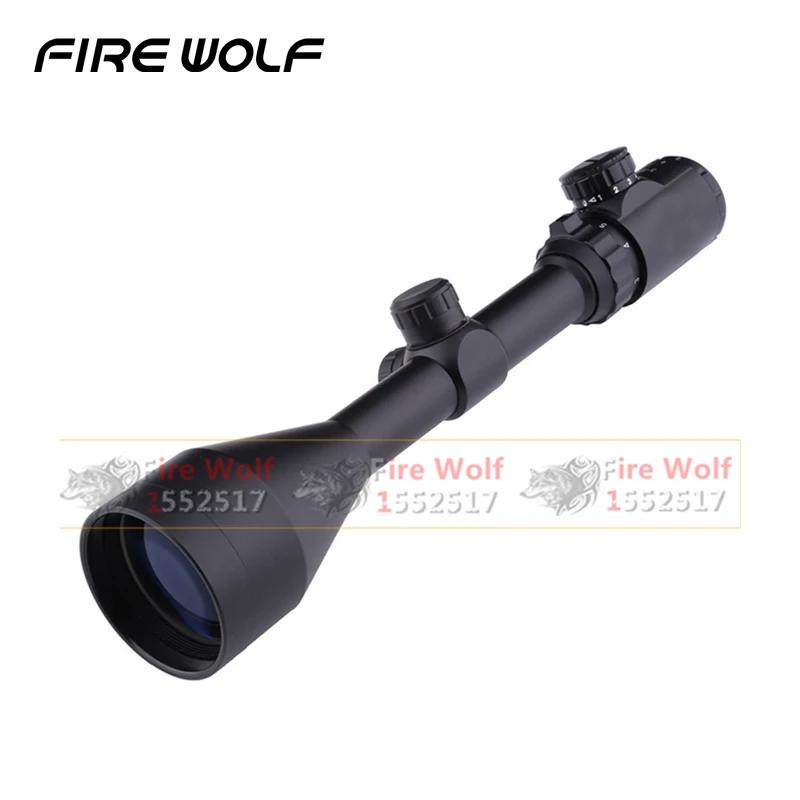 

3-9x50 Red Green Dot Illuminated Telescopic Scope Tactical Sight Laser Ak 47 Rushed Hunting Riflescope