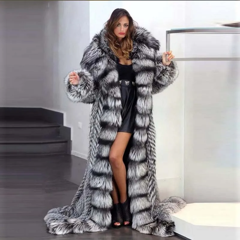 Fur Hood Coat Fur Hood Snowsuit Blue Fox Fur Hood Fox Fur Stripe For Parka Detachable Fur trim