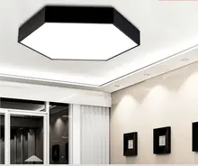 Plafoniera Led Современные Потолочные Свет Plafon LED Столовая Iluminacion Интерьер СВЕТОДИОДНЫЙ Потолочный Свет Plafoniera Белый Черный