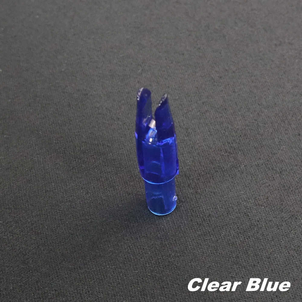 archery arrow nocks clear blue (1)