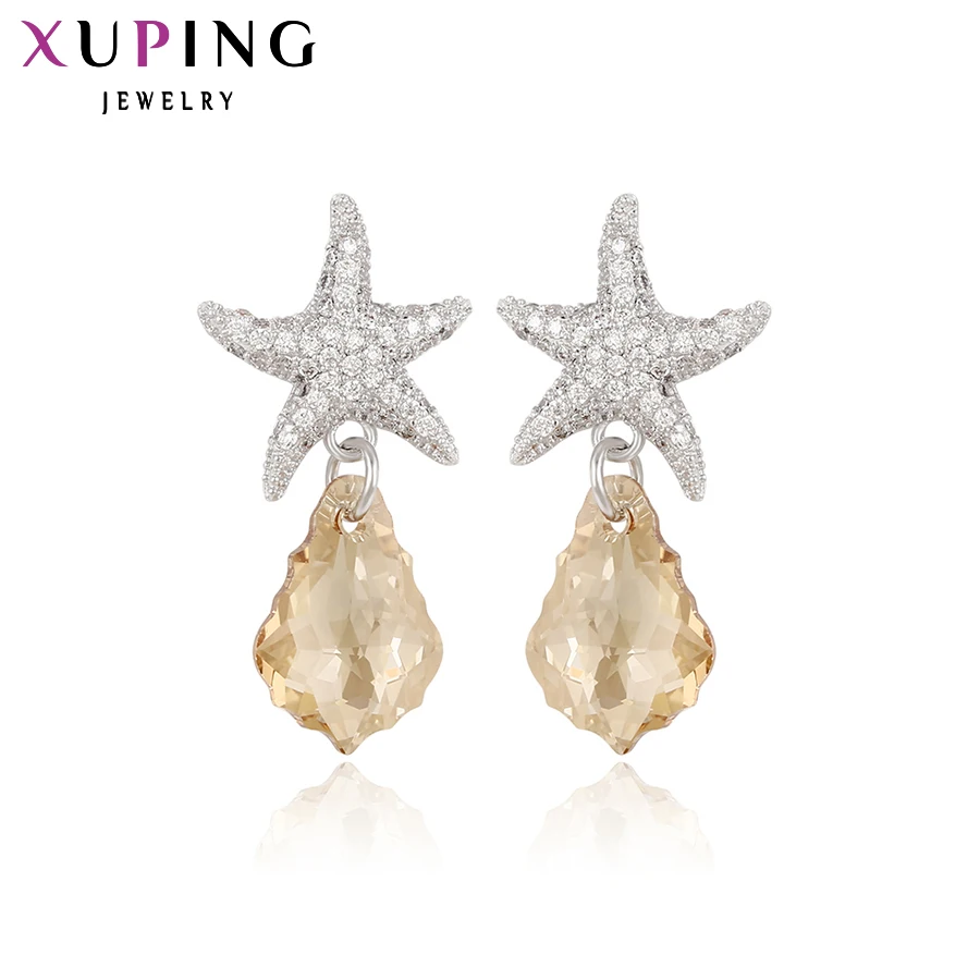 

Xuping Fashion Earrings for Women High Quality Crystals from Swarovski Popular Design Charm Style Gift M27-E-126-03