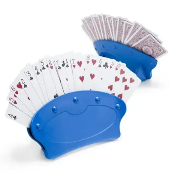 

Poker Seat Playing Card Stand Holders Lazy Base Game Organizes Hands Easy Play Foil Poker Set Plastic Magic Card Bracket