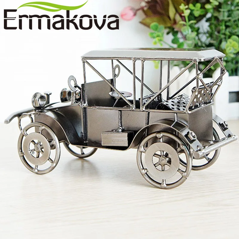 Металлическая ретро модель автомобиля ERMAKOVA 20 см (7 8 дюйма) винтажная классическая