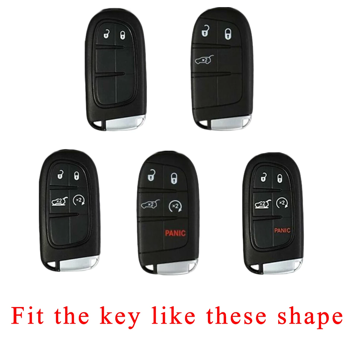 compare the key Сумка-Футляр для ключей основа держатель подходит для Jeep Cherokee Compass Chrysler 300C Dodge Зарядное устройство путешествие Smart 2/3/4/5 Кнопка аксессуары - Название цвета: compare the key