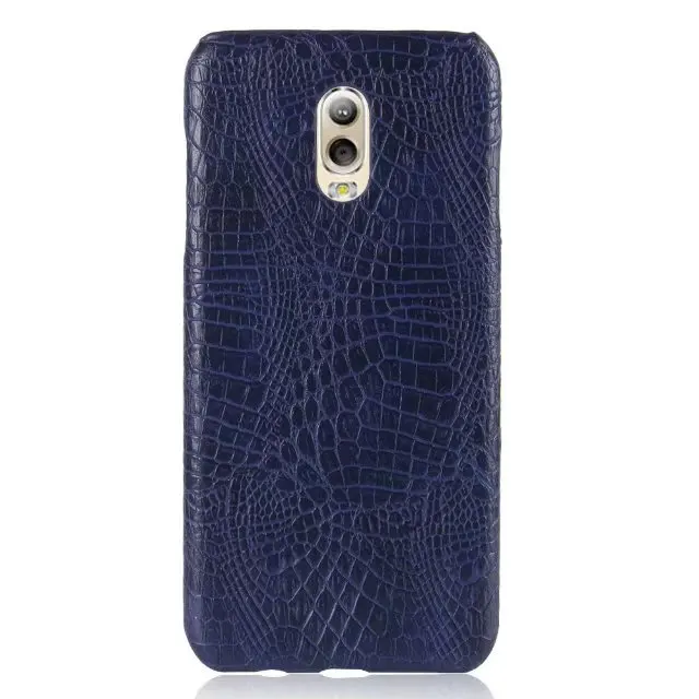 Тёмно-синий Роскошные crorodile Кожа Жесткий для задней панели чехол для Galaxy C8 анти-скольжения Защитный чехол для Samsung Galaxy C8 в виде ракушки - Цвет: Тёмно-синий