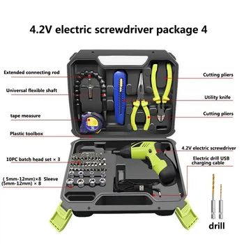 

USB Electric Screwdriver Can Be LED Lghting With Pliers Cutting Pliers Screwdriver Screwdriver Complete Supporting Power Tools