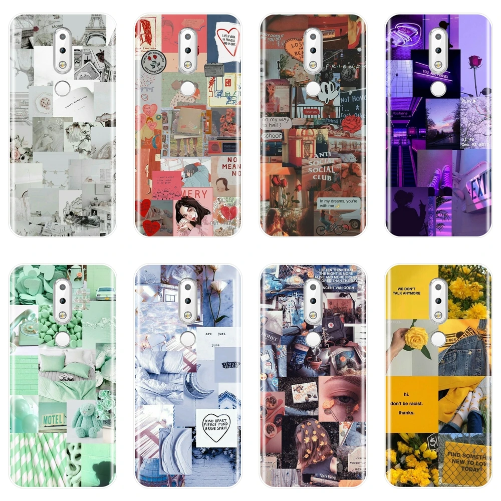 

Yellow Puzzle Purple Flower Phone Case Silicone For Nokia 2.1 3.1 5.1 6.1 7.1 Soft Back Cover For Nokia 2.1 3.1 5.1 6.1 7.1 Plus