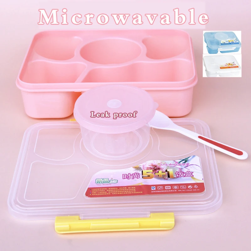 Food Container Five dimension Soup Bowl Plastic Lunch Box Carrying Case for Hiking Camping or