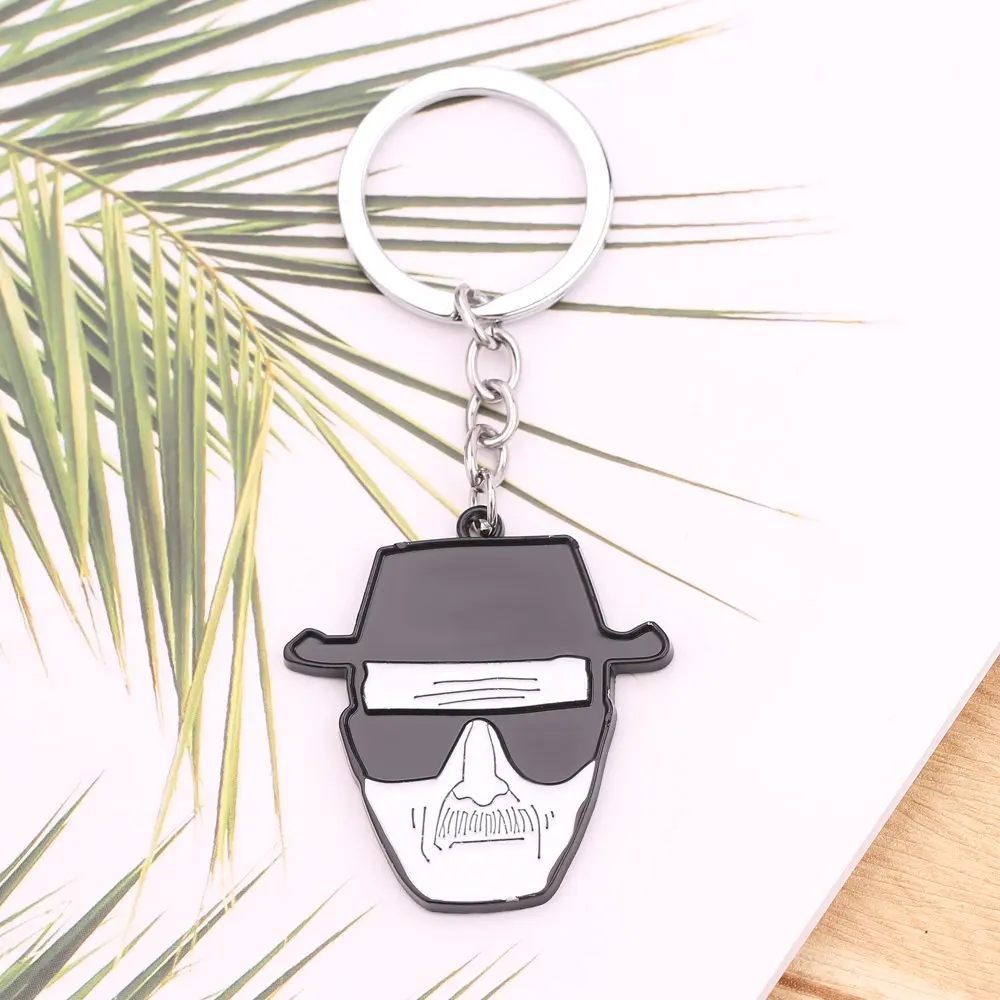 Breaking Bad Key Holder Walter White брелок ТВ кулон Ювелирное Украшение для мужчин Панк Мода дядюшка шляпа лицо брелок аксессуары