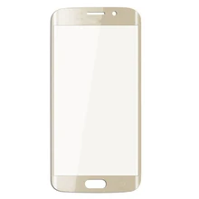 Golden Blue White Original Front Outer Screen Glass Lens Replacement For Samsung Galaxy S6 Edge G9250 G925 G925F Free Shipping
