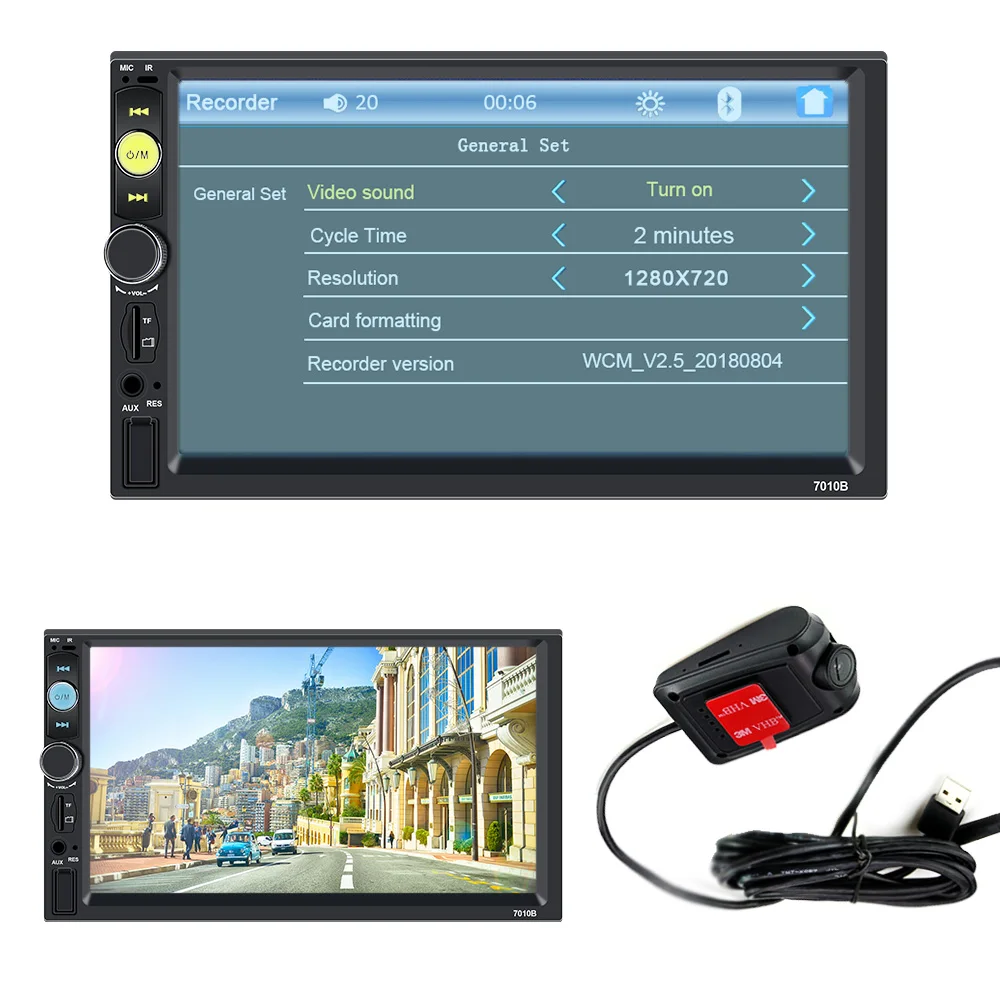 Автомагнитола 2DIN мультимедийный плеер с 7 &quotсенсорным экраном MP5 Bluetooth USB TF FM