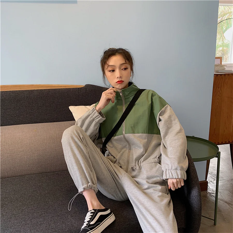 Overalls Regular Casual Cotton Romper Women Harajuku Patchwork Jumpsuits Streetwear Plus Size Bodysuit Fashion Nova Woman