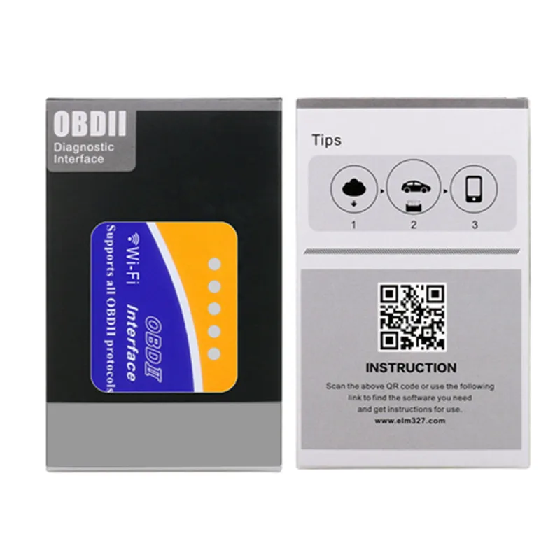 2015 Top Quality Newest Version elm327 WIFI scanner Diagnostic Tool elm 327 wifi obd2 scanner V 2.1 Wireless elm327 