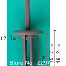 100 шт. передний Кронштейн номерного знака Push-type фиксатор для GM Truck 1994-On 15959832 Автомобильные пластиковые зажимы Автомобильные клипсы