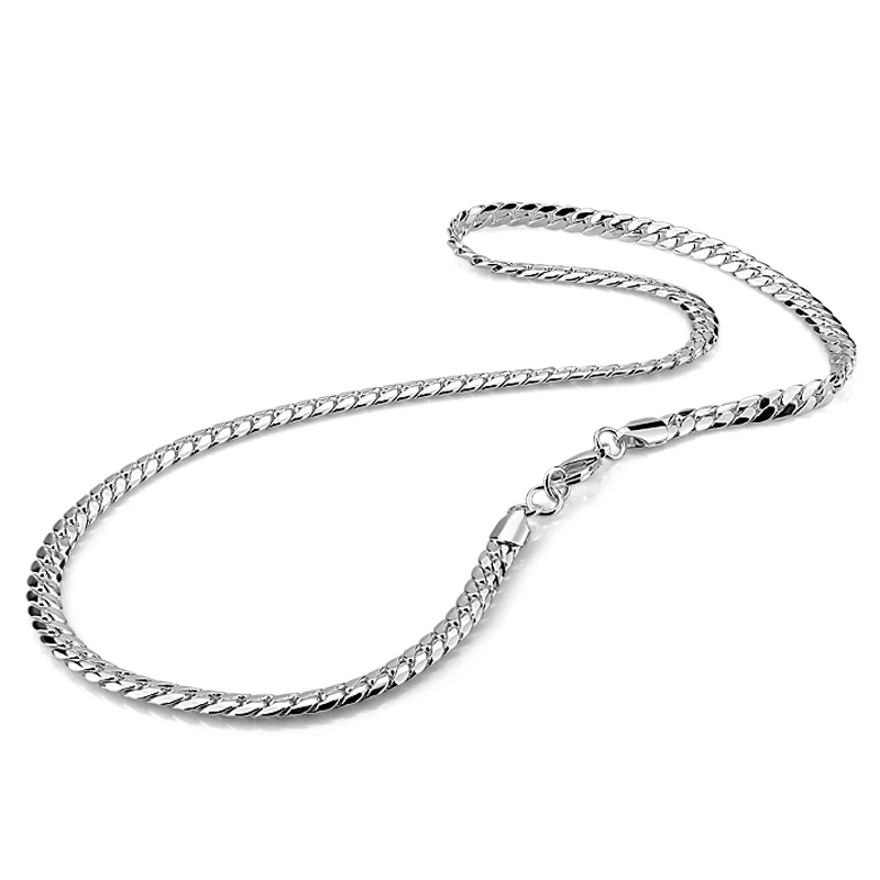 

Fashion 925 Sterling Silver Necklaces Charm Sterling-Silver-Jewelry Birthday gift for men Fashion Chain Necklace Punk Style Man