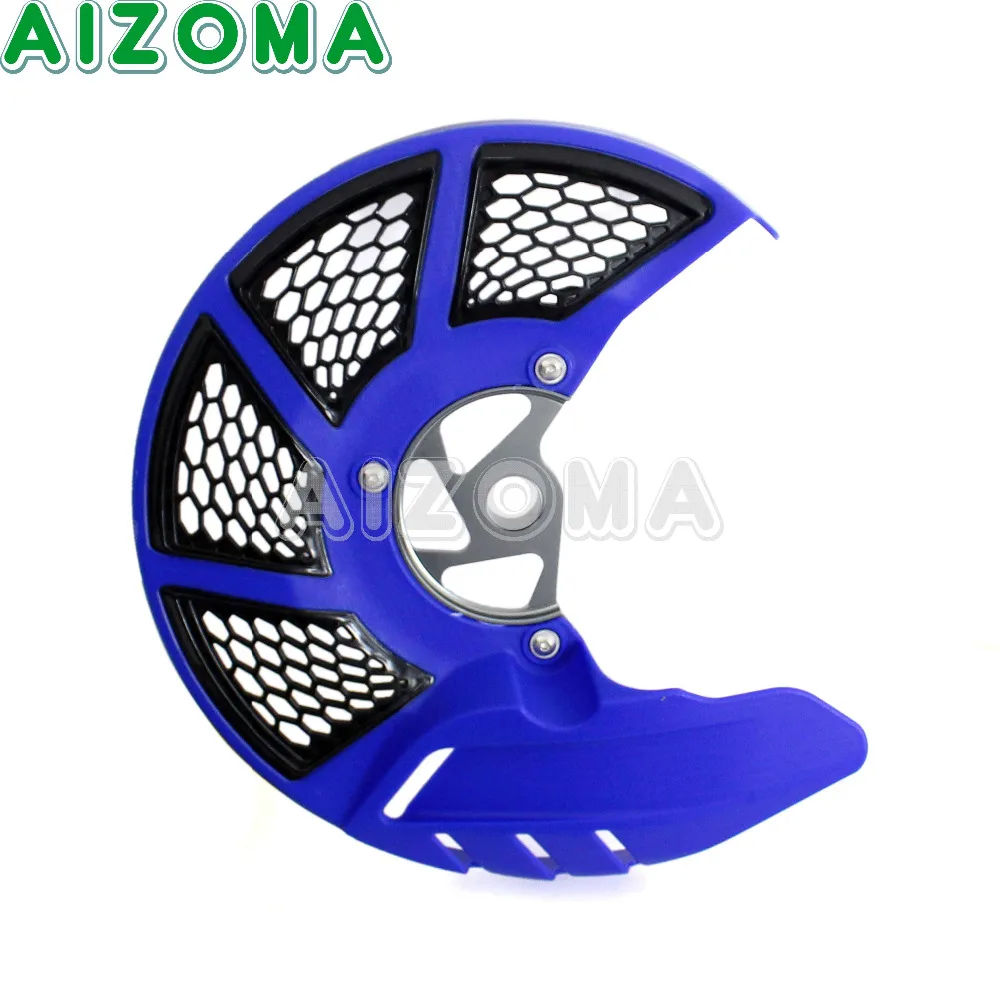 

Blue Motocross Front Brake Disc Rotor Guard Cover Motorcycle Protector Protective For 2014-2018 Yamaha YZ 250F/450F/250FX/450FX