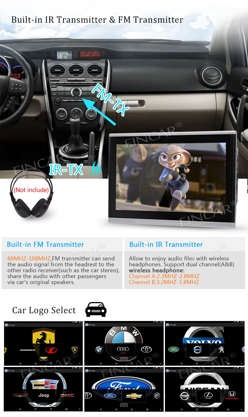 Sale 10.1"" Tablet-Style Car Rear-seat Headrest Android 6.0 OS Quad Core Entertainment USB/SD/HDMI Port/Headphone Jack and 1366*768 R 7 Sale 10.1"" Tablet-Style Car Rear-seat Headrest Android 6.0 OS Quad Core Entertainment USB/SD/HDMI Port/Headphone Jack and 1366*768 R 7
