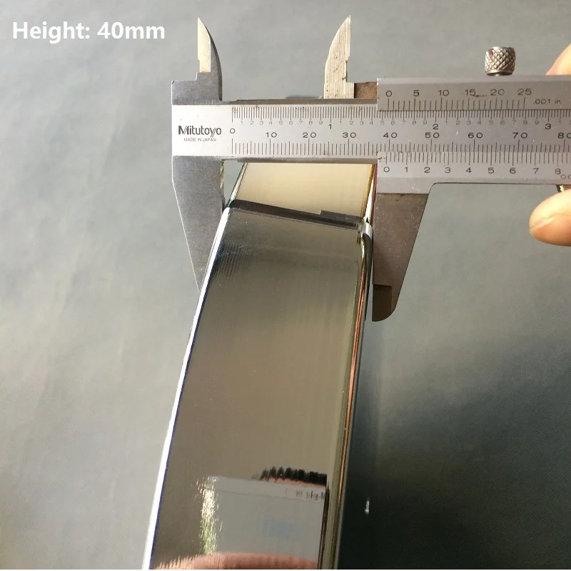 200-350x40mm+ 10 мм центральное отверстие Chrome подвесной светильник навес Потолочная пластина с сбоку отверстие тепловыделение и сложить края внутрь 5 мм