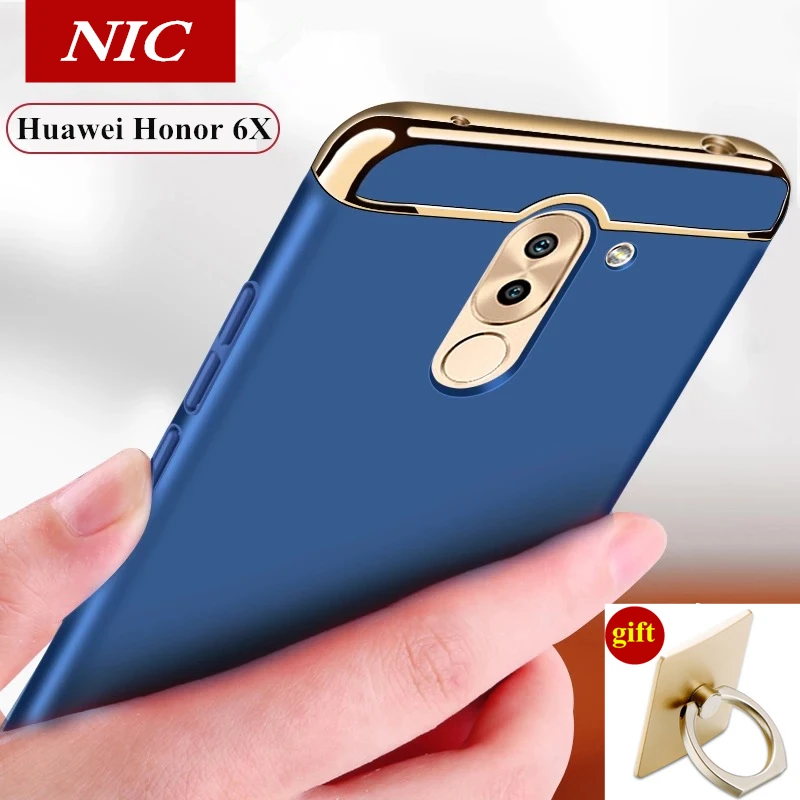 

Luxury PC Metal Case For Huawei Honor 6X 5X Case Cover Removable 3 in 1 Hard Plastic Case For Huawei Honor 5X 6X Phone case