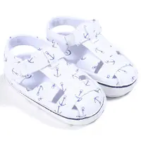 2024 Brand New Newborn Infant Baby Girls Boys Summer Casual Sandal Shoes 2 Style Cotton Print Cool Soft Baby Shoes 0-18M 5