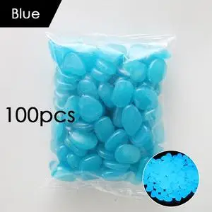 Luminous Glow In The Dark Pebbles (100 Pieces)