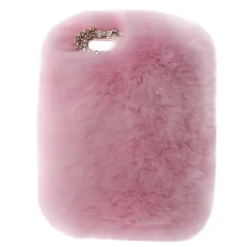 

New Super Deluxe Luxury Bling Diamond Bowknot Fluffy Winter Warm Furry Fluffy Beaver Rex Rabbit Fur Case For ipad Pro 9.7 inch