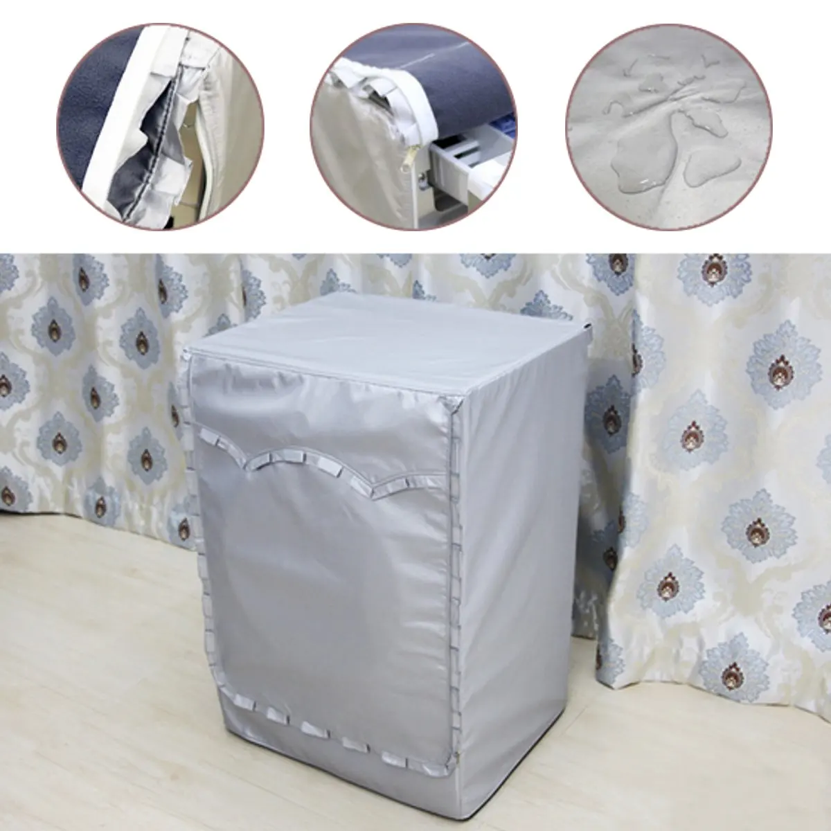 

4 Size Waterproof Cover Washer Sunscreen Washing Machine Dryer Polyester Household Automatic Roller Machine Dustproof Dust Cover