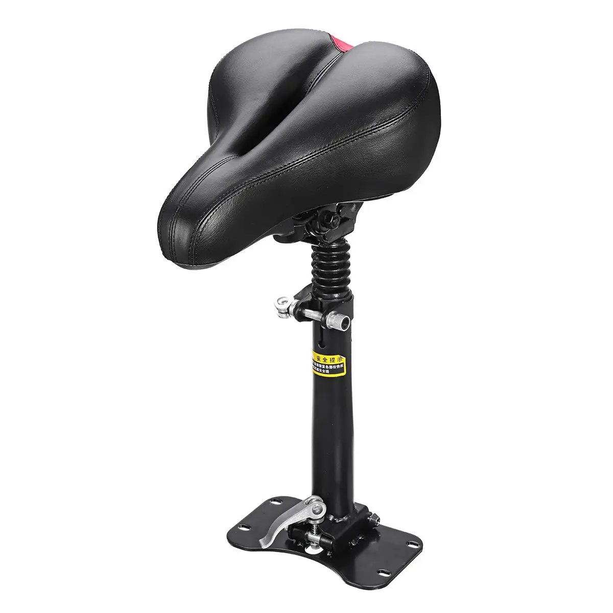 Складное кожаное кресло для электрического скутера, противоударное седло для скейтборда, регулируемая высота, запасные части для скутера - Цвет: 10 Inch