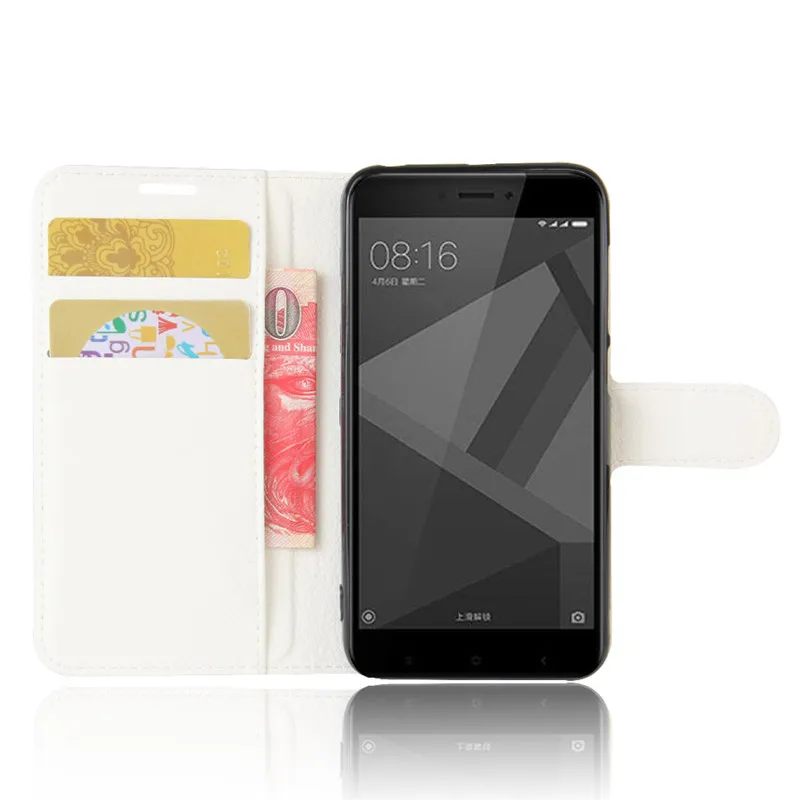 For Xiomi Xiaomi Redmi 4X Case 5.0 inch Wallet PU Leather Cover Phone Case For Xiaomi Redmi 4X 4 X Case Silicone Flip Back Bag (4)