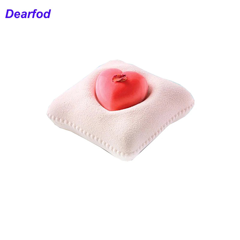 Dearfod 9936 Подушка с сердцем внутри силиконовая форма для мыла домашний инструмент для творчества