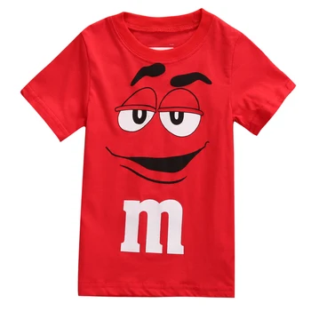 

2019 arrival Red Cute Cartoon Tee Kids Boy Short Sleeve Cotton Tops Blouse 2-7Y Blouse Summer Tee