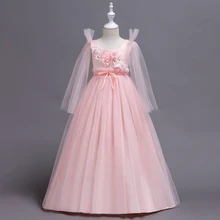 dress girl wedding baby girl clothes princess dress girls dresses Wedding presiding Stage performance Birthday party long sleeve dress girl wedding baby girl clothes princess dress girls dresses Wedding presiding Stage performance Birthday party long sleeve