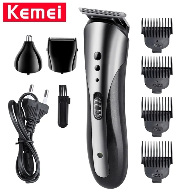  Kemei KM 1407  3 in 1 Rechargeable Electric Shaver Hair 