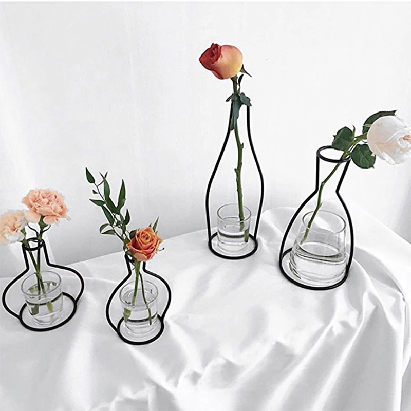 Buy Ins Iron Flower Vases Plants Shelving Black Lines