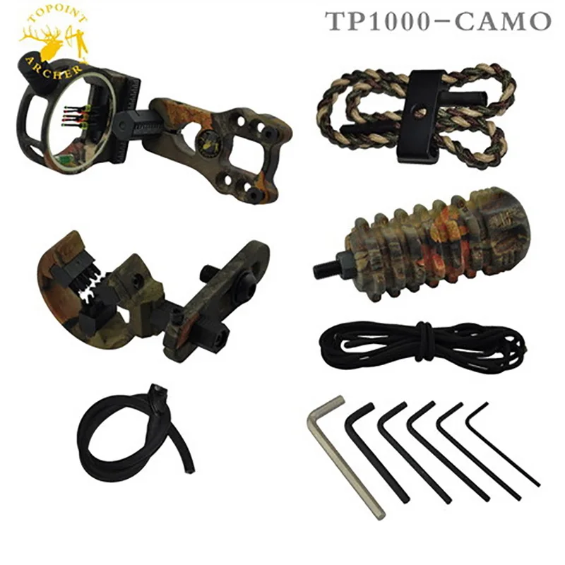

Professional Compound Bow Accessories Upgrade Combo Archery Bow Sight Kits Arrow Rest Stabilizer for Compound Bow Blind