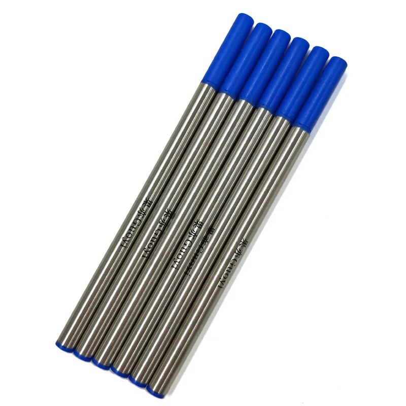 Yushun 5 цветов можно выбрать высококачественную Шариковая ручка для бизнеса и офиса Школьные принадлежности Ручки для письма - Цвет: 6 pcs refills