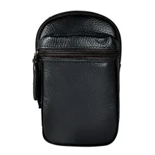 Дизайнерская мужская оригинальная кожаная маленькая летняя сумка для путешествий, поясная сумка с крючком и ремнем, модный мужской чехол для сигарет, 6 дюймов, чехол для телефона 6546-b