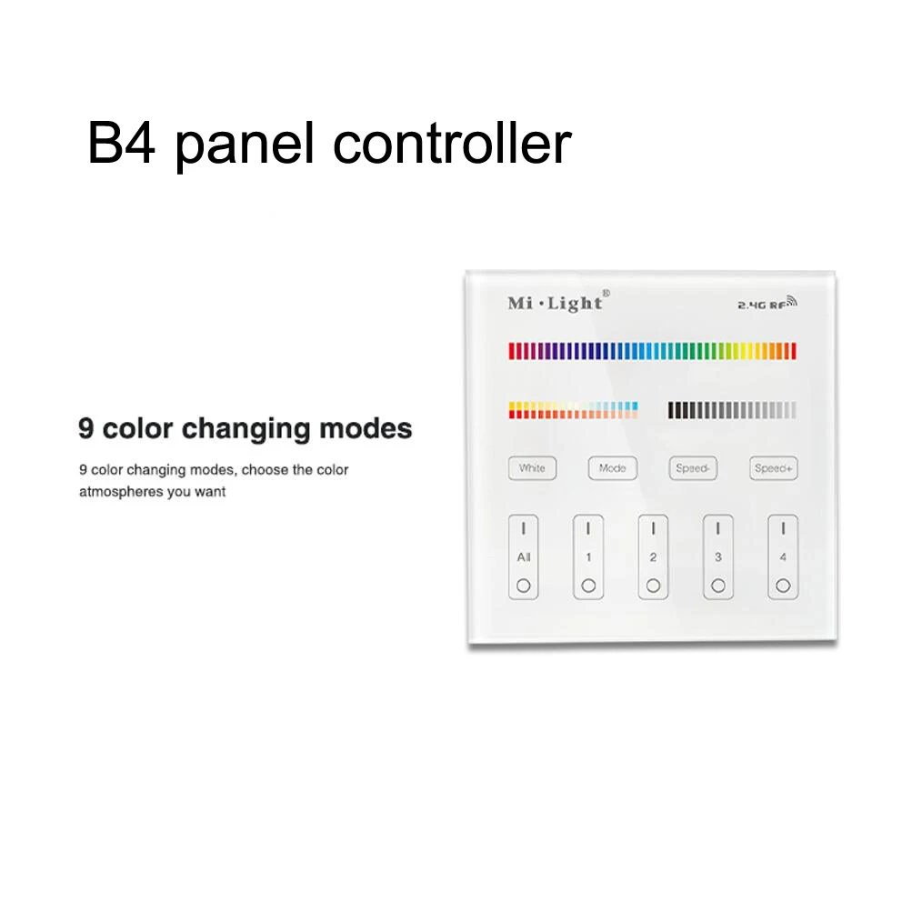 Светодиодный прожектор на открытом воздухе RGB CCT wifi RF пульт дистанционного управления RGBW водонепроницаемый Светодиодный светильник на открытом воздухе AC86-265V RGB галогенная лампа - Испускаемый цвет: B4 panel controller